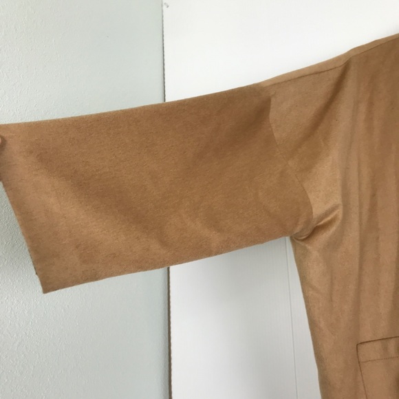 Eskandar Baby Camel Cashmere Silk Lined Oversized Boxy Coat Luxury Tan Trendy - Picture 4 of 13